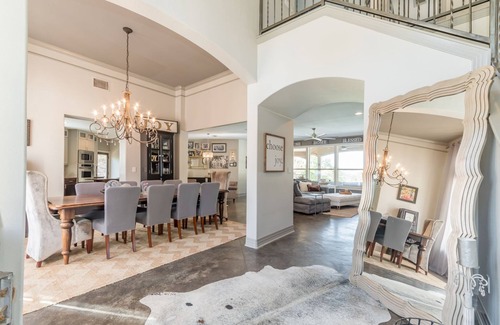 Paleface Park House | Luxury Lake Travis Waterfront River Retreat: Heated pool, yard, pool table