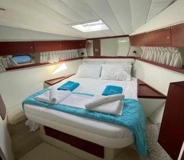 Ornos Boat Rental | Luxury Living on a Yacht