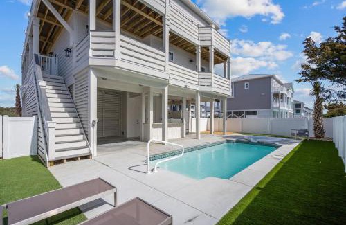 Ocean Isle Beach House | Luxury New Build Steps to Beach w Elevator Pool