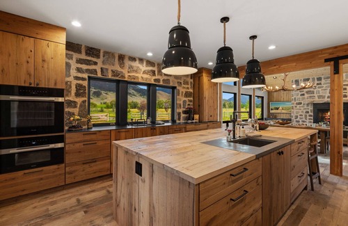 Livingston House | Luxury Oasis Near Yellowstone, Spacious 4-Bedroom Home, pond, Guest House