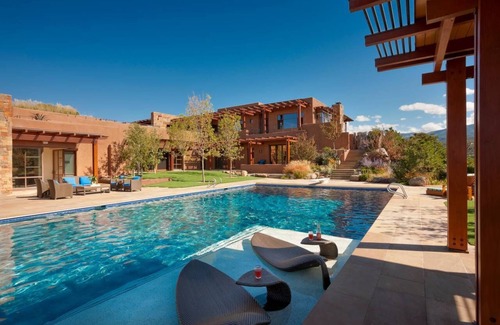 North Hills House | Luxury Resort Living in Santa Fe, heated pool, hot tubs, 360 mountain top views