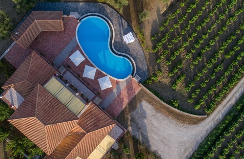 Agia Marina Villa | Luxury Villa with Private Pool, Tennis Court & Vineyard | Aneli Villa Anastasia