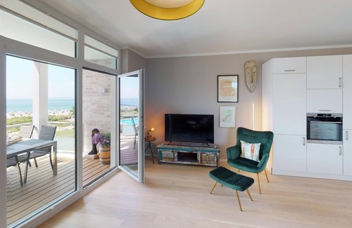 Pelzerhaken Apartment | Luxus-neubau-ferienwohnung für 6 Gäste in Strandlage mit Sauna und Meerblick!