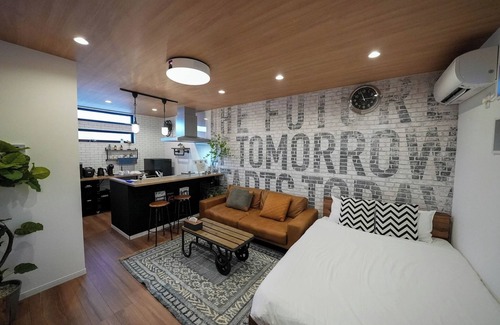 Saeki Ward Hotel | Make a reservation directly and save Double room - Garage House Hotel ISHIUCHI BASE 02/Hiroshima Hiroshima