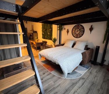 Troyes Apartment | Manhattan Loft - centre - 5 mn à pied gare - parking privé - patio