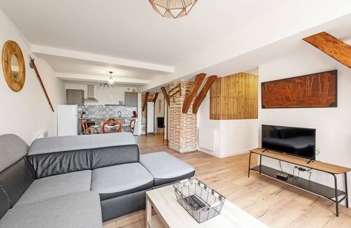 Castelnau-de-Montmiral Apartment | Medieval loft in historic city center