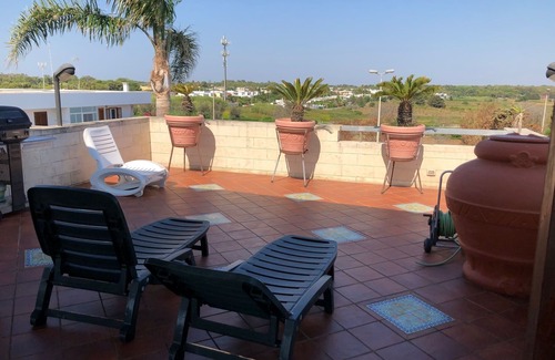 Torre dell'Orso Apartment | Merope terrace in residence with pool