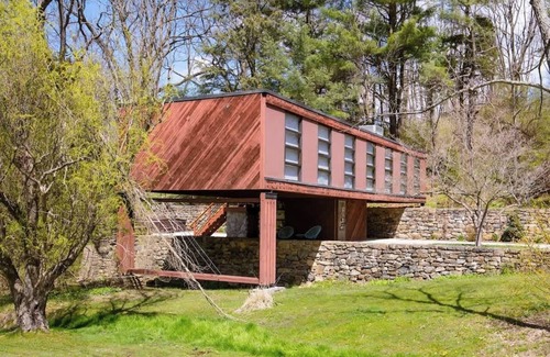 Wernersville House | Mid Century Modern Getaway with secluded hot tub and fire pit.
