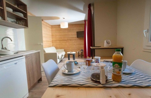 Saint-Colomban-des-Villards House | Mountain Charm & Comfort: Family Apartments | BBQ Facilities, Pets Allowed!