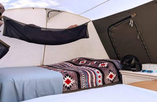 Moab South Valley House | Moab RV Resort Glamping Setup Tent in RV Park #4 OK-T4