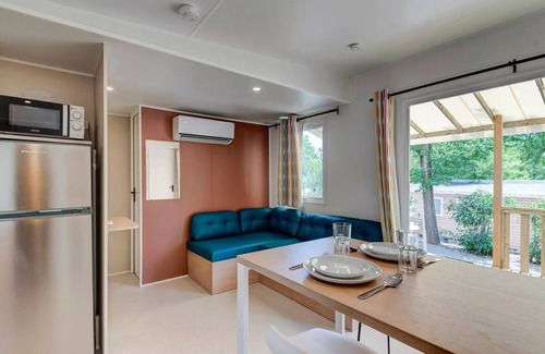 Marseillan Plage House | Mobil-home | Premium Azure | 2 Ch. | 4/6 pers. | Raised terrace | A/C | TV