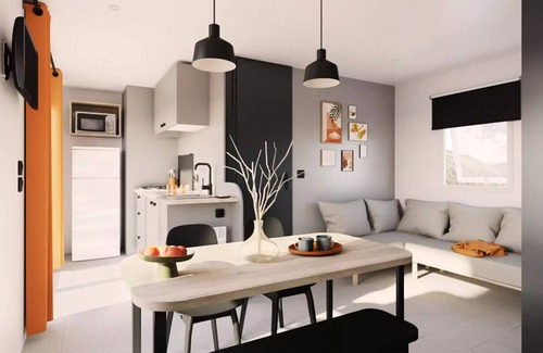 Vic-sur-Aisne House | Mobil-home | Premium | 3 Ch. | 6 pers. | Terrace Lounge | A/C | TV