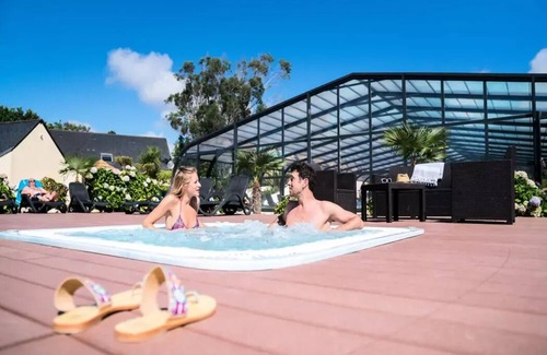 Tregunc House | Mobile home ● Aufgedeckte Terrasse