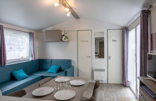 Saint-Jean-de-Monts RV Rental | Mobile Home with 2 Bedrooms, Shared Pool and Private Terrace