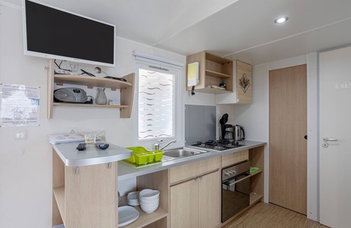 Saint-Jean-de-Monts RV Rental | Mobile Home with 2 Bedrooms, Shared Pool and Private Terrace
