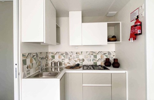 Lido di Dante House | Mobilehome mit Veranda