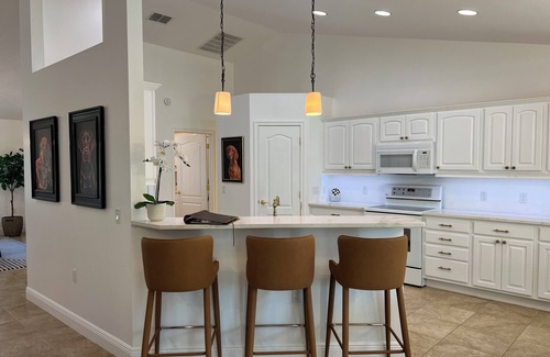 Fellowship House | Modern 3-bedroom home close to WEC with a beautifully furnished home and patio