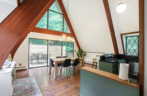 Canadian Lakes House | Modern Aframe with Hot Tub and Lake Access