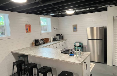 Piedmont Apartment | Modern basement apartment one block from Peninsula Park!