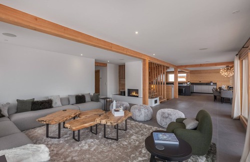 Combloux Ski Chalet | Modern chalet in Combloux with pool and wellness area