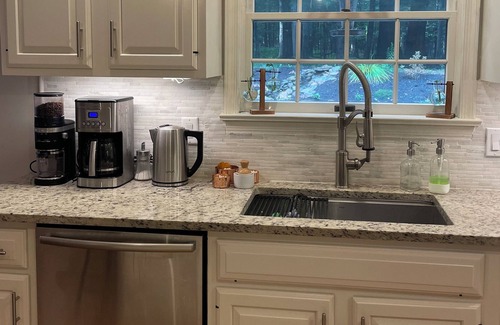 Park Forest Village House | Modern colonial home with hot tub and fire pit close to Penn State