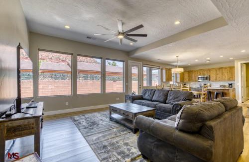 Kanab House | Modern Downtown Indoor Pool Hot Tub Views