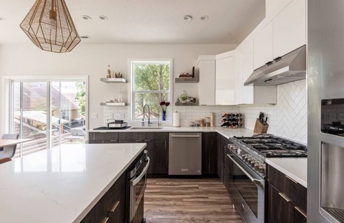 King House | Modern Home in Walkable Neighborhood, BBQ + Patio!