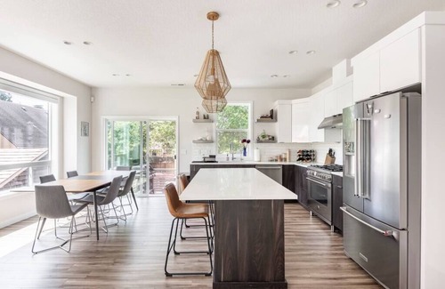 King House | Modern Home in Walkable Neighborhood, BBQ + Patio!