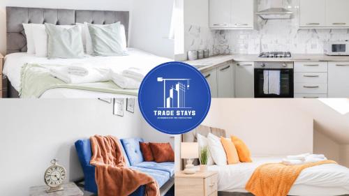 Luton House | Modern House with Gated Driveway and Free WiFi