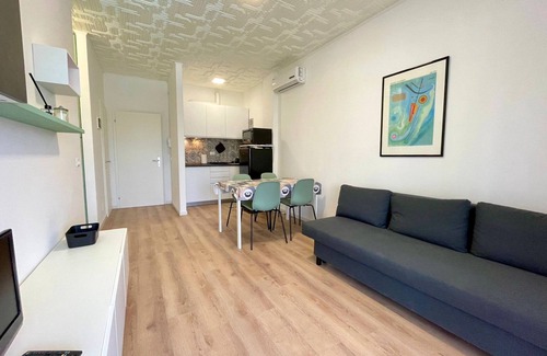 Porto Santa Margherita Apartment | Modern flat with pool view balcony