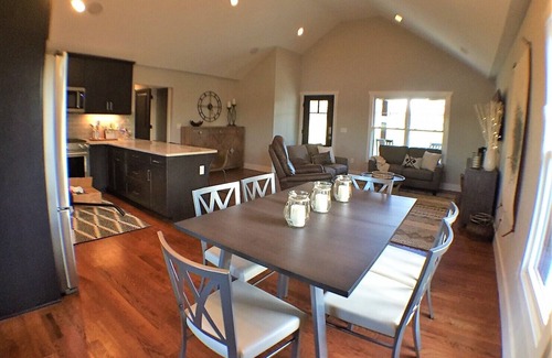 St. Stephens House | Modern Lake Hickory Home w/Dock, Kayaks, Firepit & Game Room