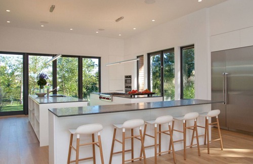 Sagaponack House | Modern-style, clean and sleek home with private pool, open-floor living.