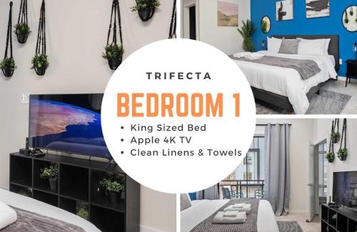 First Ward Apartment | Modern Uptown 2BR Free Parking & Private Balcony