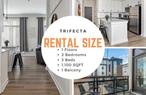 First Ward Apartment | Modern Uptown 2BR Free Parking & Private Balcony