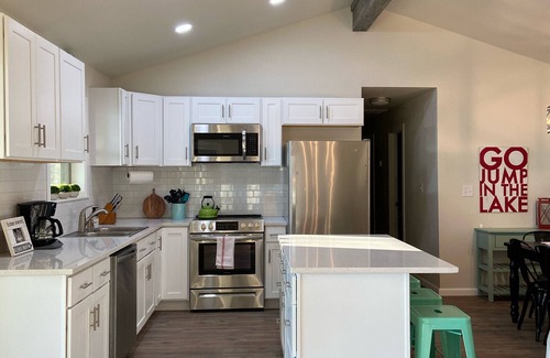 Cleora House | Modern, Waterfront Lake House in Private Cove with Remarkable Deck!