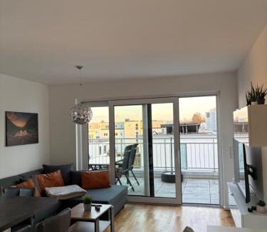 Noerdlingen Apartment | Modernes Serviced Apartment - FeWo Penthouse View