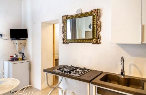 Monterotondo Marittimo Apartment | Monolocale con bagno, angolo cottura e letto matrimoniale a Baldacchino