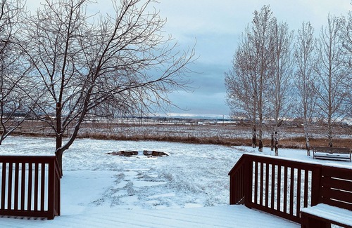 Bozeman House | Montana ranch house sunrise sunset views & fields
