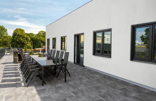 Weissensee House | Monteurzimmer Berlin Pankow mit Dachterrasse - Nur 10 min. von der A10 - 3 Zimmer/7 Betten