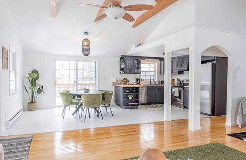 Hensonville Ski Chalet | Mountain View Chalet w/Hot Tub, Fire Pit, BBQ, EV