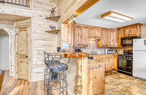 Alpine Village House | Mountain View Home w/Fantastic Setting, Fireplace, WiFi, W/D & Two Decks