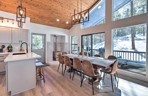Kachina Village Cabin | Mtn-View Cabin w/Game Room & Deck in Flagstaff
