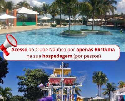 Caldas Novas Apartment | Náutico Flat Service Com Oferta Especial No Clube Náutico Praia Caldas Novas Somente 10 Reais Por Pessoa