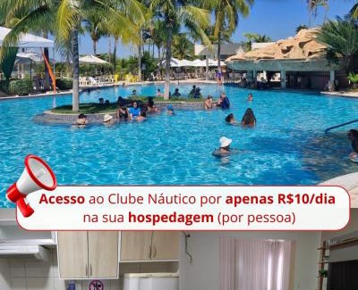 Caldas Novas Apartment | Náutico Flat Service Com Oferta Especial No Clube Náutico Praia Caldas Novas Somente 10 Reais Por Pessoa