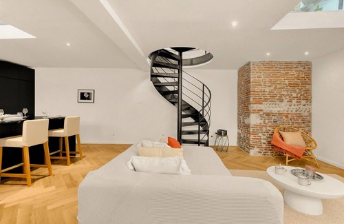 Patte d'Oie Apartment | Nero Marquina - Climatisé, proche métro