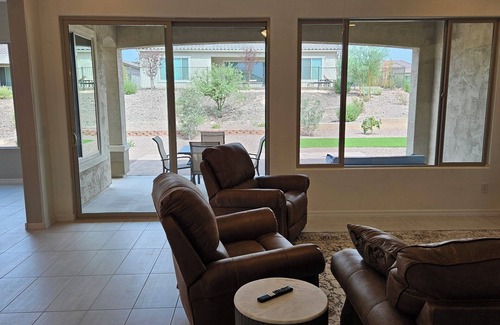 Festival Ranch House | New 2-bedroom house in 55+ community provides leisure living and mountain views.