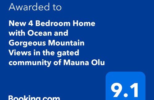 Makaha Valley House | New 4 Bedroom Home with Ocean and Gorgeous Mountain Views in the gated community of Mauna Olu