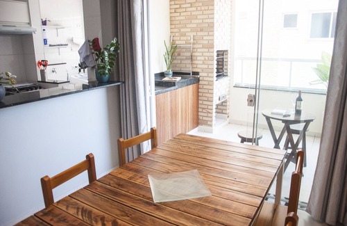 Itagua Apartment | New apartment with gourmet balcony, AC, 2 parking spaces, Wi-Fi and Smart TV, 200m from the beach