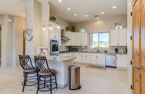 West Sedona House | New Backyard Oasis, Salt Water Pool & Hot Tub! Up Close Red Rock Views