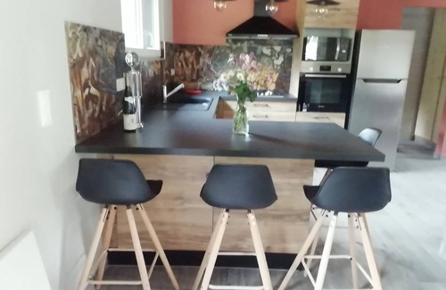 Husseren-Wesserling House | New chalet 200m² 9personnes spa intérieur, 4 bedrooms